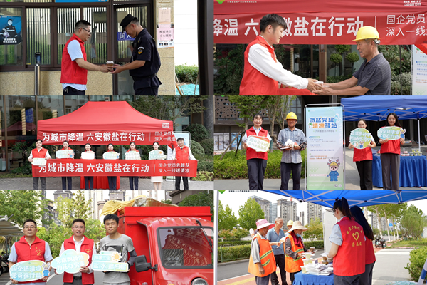 六安公司党总支开展“清凉驿站” 送清凉自愿运动