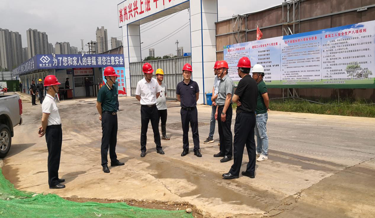 杨晓彬一行深入六安、霍邱项目调研清静生产事情