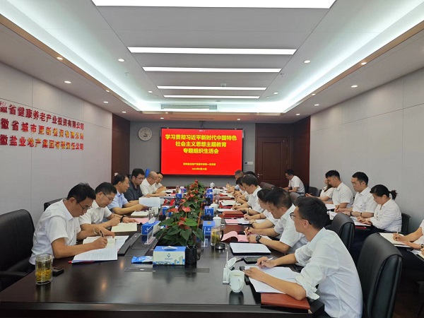 安徽尊龙人生就是博d8地产集团本部第一党支部召开主题教育专题组织生涯会